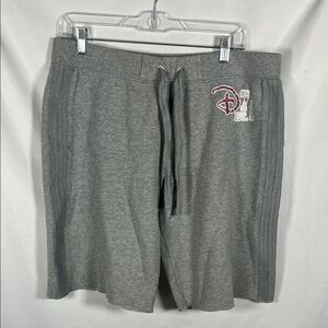 Disney Gray Athletic Women’s Shorts Y2K Disney Park Rhinestone Size L